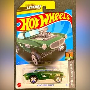 ✅ 🚗 4/20 🚗 MATTEL HOT WHEELS 1/5 HW DREAM GARAGE VOLVO P1800 GASSER #01/250